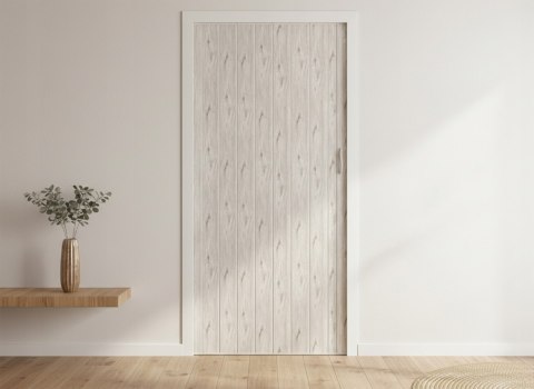 Drzwi harmonijkowe 001P DĄB ALASKA MAT - 90 cm