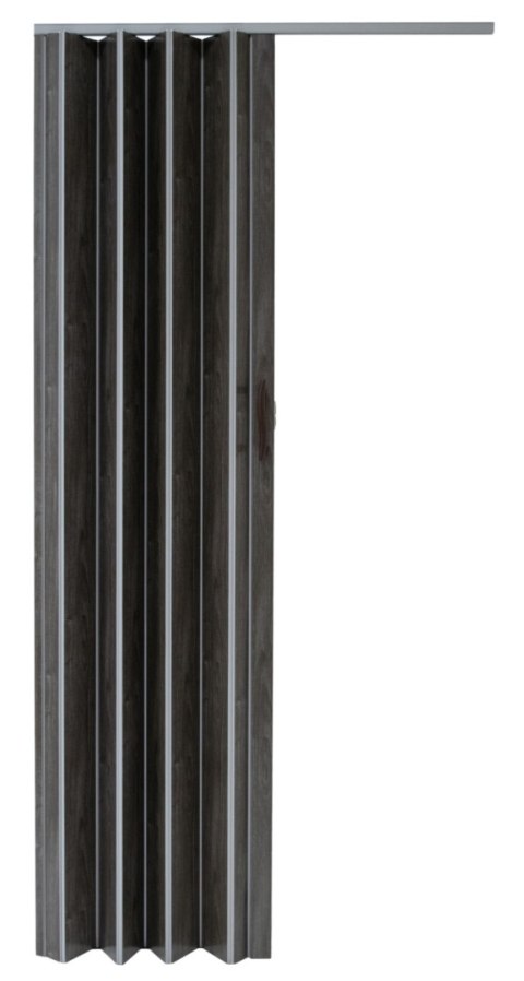 Drzwi harmonijkowe 001P DĄB GRAFIT MAT - 90 cm