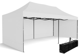 Pawilon handlowy ekspresowy - 3x6 m - biały