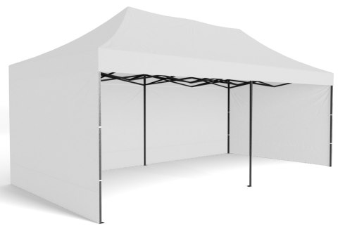 Pawilon handlowy ekspresowy - 3x6 m - biały