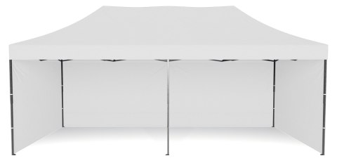 Pawilon handlowy ekspresowy - 3x6 m - biały