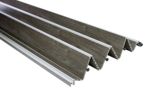 Drzwi harmonijkowe 001P DĄB GRAFIT MAT 100 cm