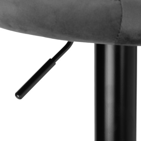 Hoker barowy CYDRO BLACK grafitowy Velvet