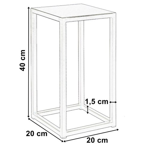 Kwietnik Piatto loft 40 cm czarny