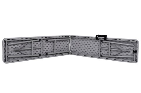 Ławka cateringowa składana w walizkę 180 cm RATTAN szara