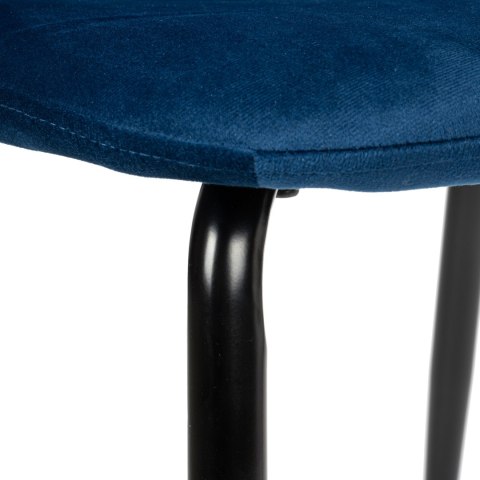 Krzesło welurowe Orlando Velvet granatowe