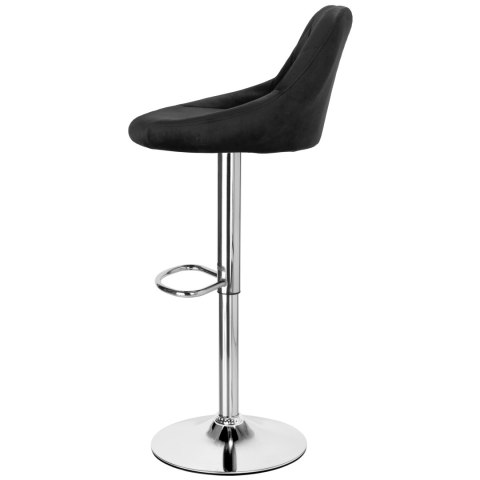 Hoker barowy Cydro chromowane czarne Velvet