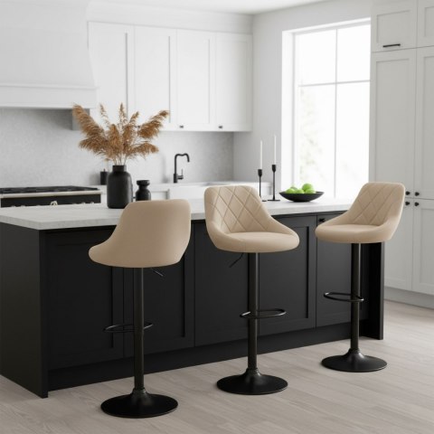 Hoker barowy Cydro black beżowy Velvet