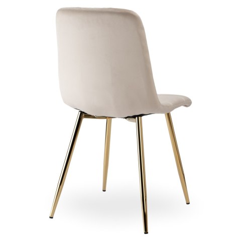 Krzesło DENVER Velvet Gold Beżowe