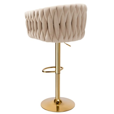 Hoker barowy Cofton Gold beżowy Velvet