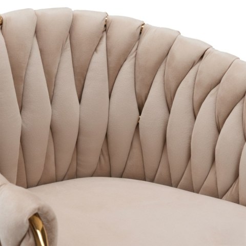 Hoker barowy Cofton Gold beżowy Velvet