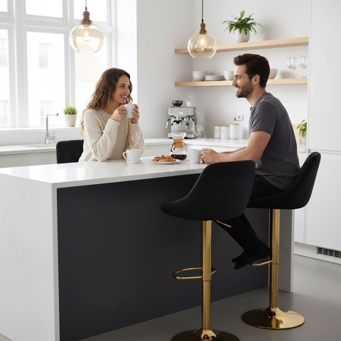 Hoker barowy Cydro Gold czarne Velvet
