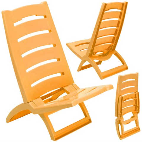 Krzesło plażowe TIRRENO żółte