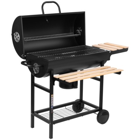 Grill węglowy ogrodowy 2 ruszty popielnik BAREL WOOD