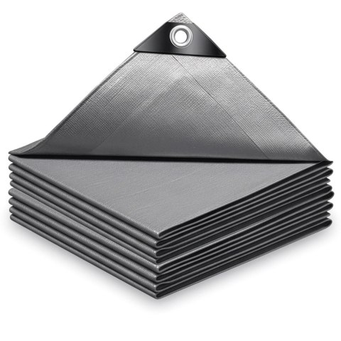 Plandeka 3x4m srebrna GRENTO 120GSM