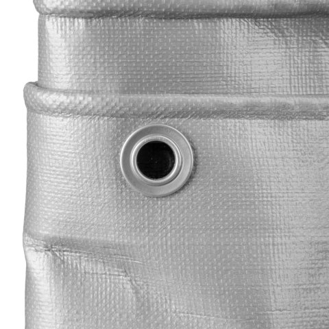 Plandeka 4x8m srebrna GRENTO 260GSM