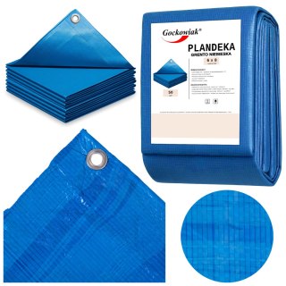 Plandeka 6x8m niebieska GRENTO 50GSM