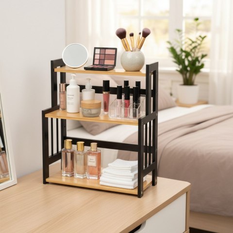 Regał kuchenny na przyprawy CEZAR NATURALNY BLACK