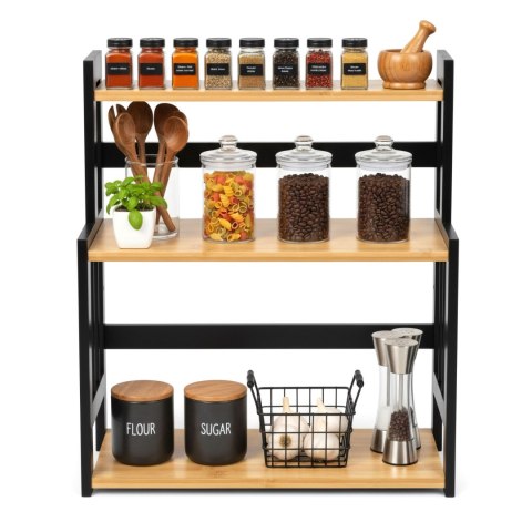 Regał kuchenny na przyprawy CEZAR NATURALNY BLACK