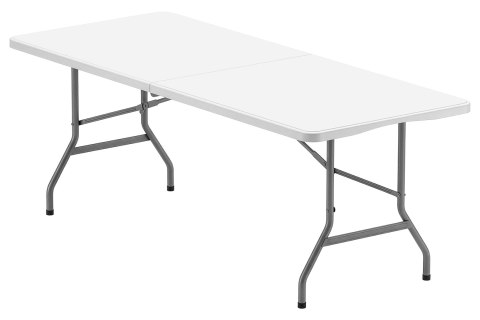 Stół cateringowy składany BUFET WHITE 200x90 cm