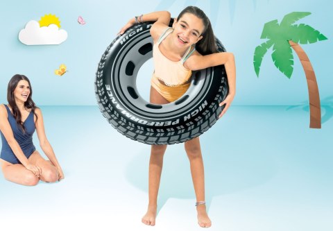 Koło dmuchane do pływania opona o średnicy 91 cm INTEX 59252