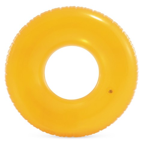 Koło dmuchane do pływania przezroczyste neonowe o średnicy 76 cm INTEX 59260 mix kolorów
