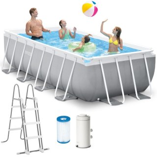 Basen ogrodowy stelażowy Prism Frame Rectangular 400x200x100 cm INTEX 26788 NP