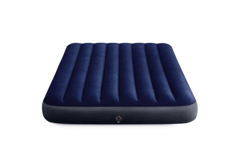 Dwuosobowy materac dmuchany welurowy łóżko 137x191 INTEX 64758