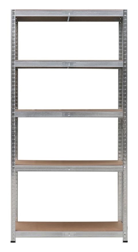 Regał magazynowy metalowy 2w1, 5 półek 150x75x30 cm