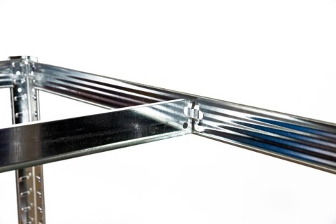 Regał magazynowy metalowy 2w1, 5 półek 150x75x30 cm
