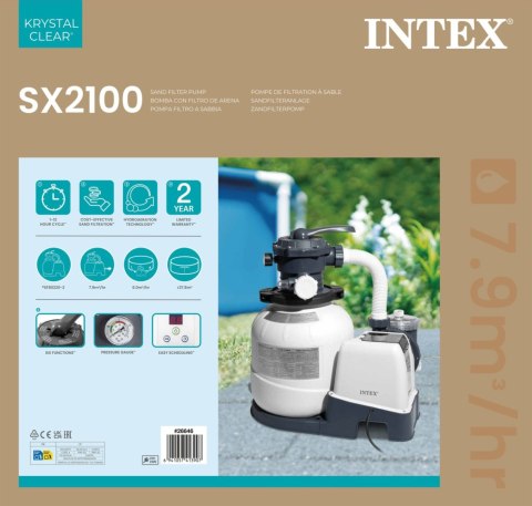 Pompa piaskowa KRYSTAL CLEAR do basenu ogrodowego INTEX 26646