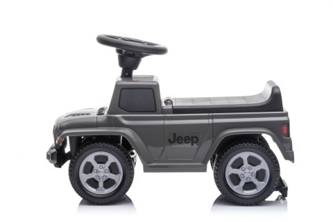 Jeździk odpychacz pchacz z dźwiękiem Jeep auto dla dziecka szary