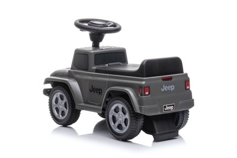 Jeździk odpychacz pchacz z dźwiękiem Jeep auto dla dziecka szary