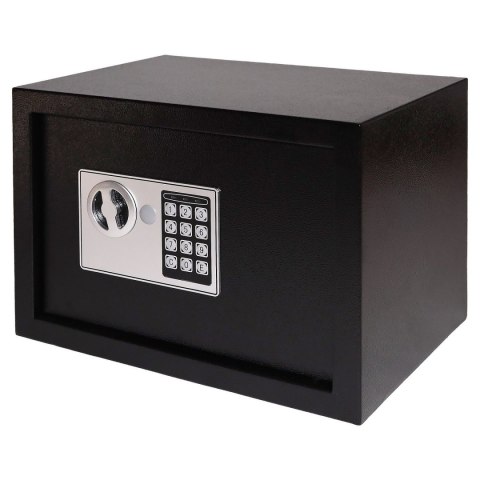 Sejf domowy z zamkiem elektronicznym na kluczyk lub kod 23x17x17 cm