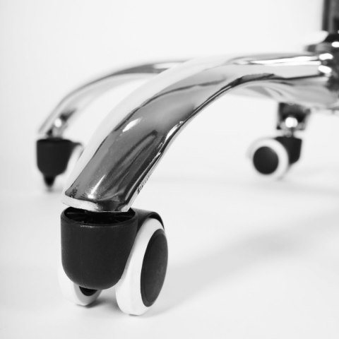 Ergonomiczny fotel obrotowy krzesło biurowe dla dzieci biało-różowe