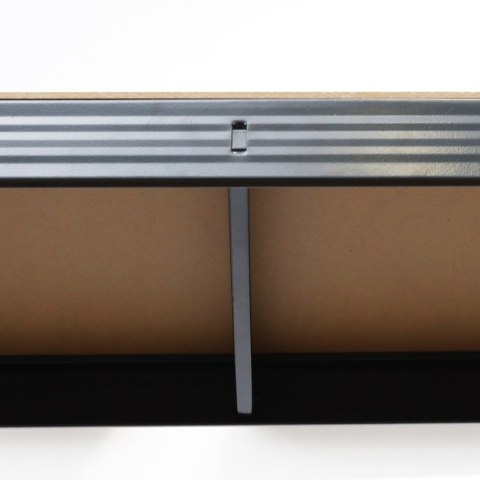 Regał magazynowy metalowy czarny 2w1 5 jasnych półek 150x75x30 cm