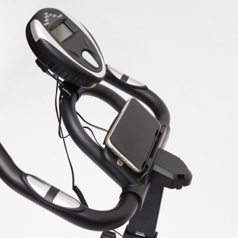 Rower treningowy cardio domowy stacjonarny Bauerkraft koło zamachowe 4kg szary