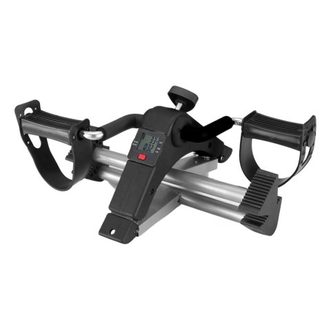 Rowerek treningowy rower rehabilitacyjny składany rotor 2w1 wyświetlacz LCD czarny