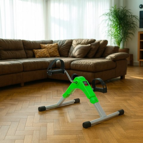 Rowerek treningowy rower rehabilitacyjny składany rotor 2w1 wyświetlacz LCD zielony