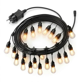 Girlanda ogrodowa świetlna łańcuch 20 x LED 20m lampki ogrodowe 9W