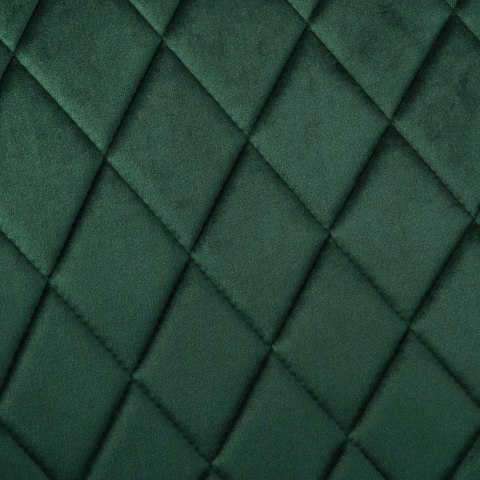 Krzesło welurowe HAVANA VELVET ciemnozielone
