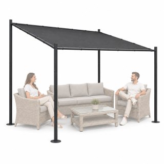 Pergola ogrodowa tarasowa 3x3 m stalowa altana zadaszenie szara MultiGarden
