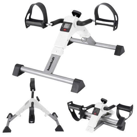 Rowerek treningowy rower rehabilitacyjny składany rotor 2w1 wyświetlacz LCD biały