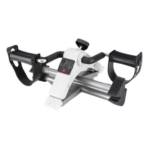 Rowerek treningowy rower rehabilitacyjny składany rotor 2w1 wyświetlacz LCD biały