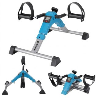 Rowerek treningowy rower rehabilitacyjny składany rotor 2w1 wyświetlacz LCD niebieski