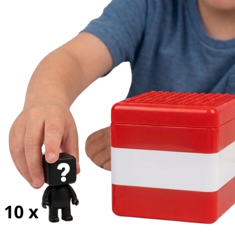 Klocki Magnetyczne Pixele 300 Elementów (290+10 Figurek) – GIGA CZAD, Czerwone Pudełko