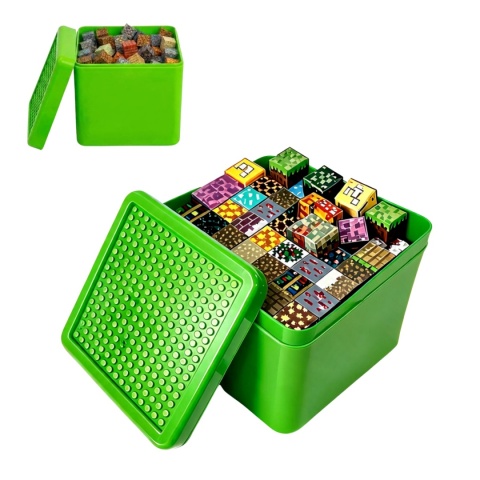 Klocki Magnetyczne Pixele 600 Elementów (580 Klocków + 20 Figurek) – Zestaw SIX. SEVEN, DWA Pudełka