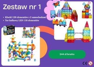 Set of 230 neodymium large educational blocks Montessori STEM + GRATIS