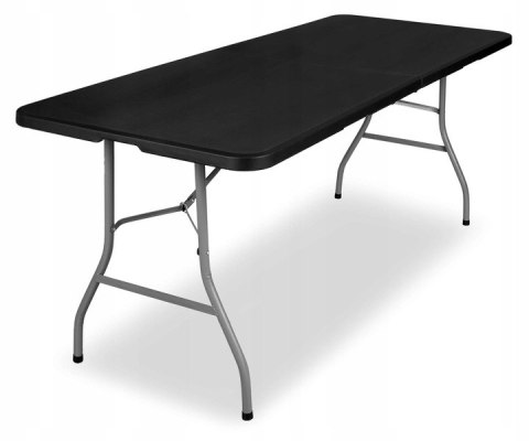 Zestaw cateringowy FETA BLACK 180 cm + 6 krzeseł BLACK