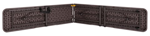 Zestaw cateringowy Woodland Brown stół + 2 ławki
